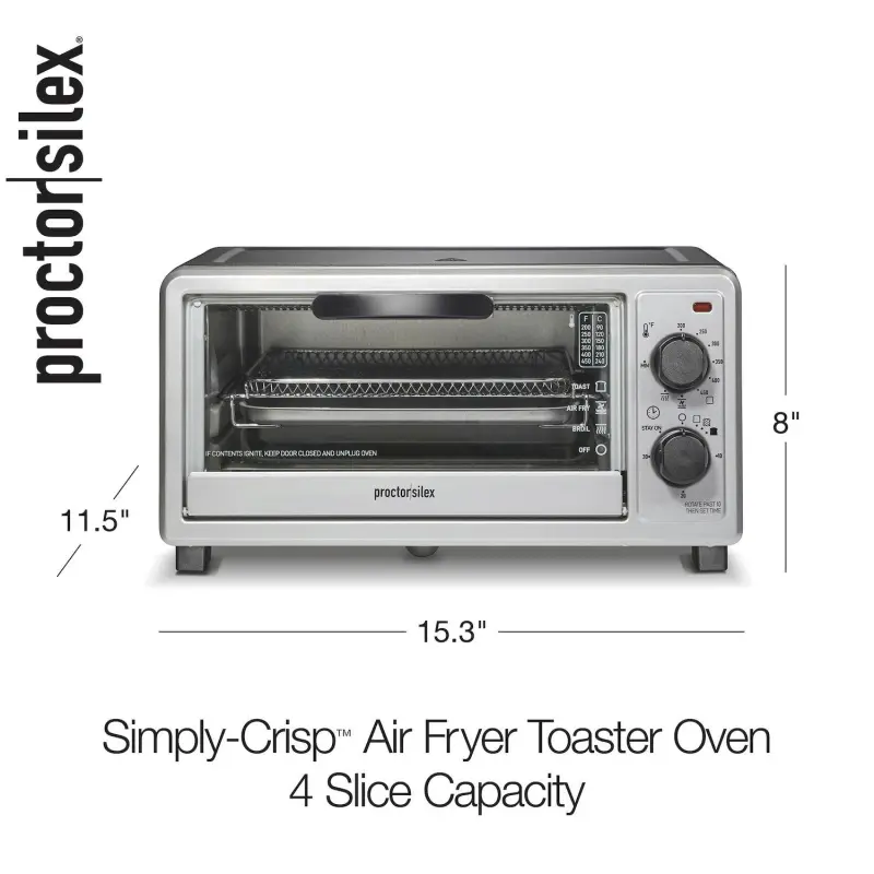 Hamilton Beach Proctor Silex Simply-Crisp Air Fryer Toaster Oven - Image 7