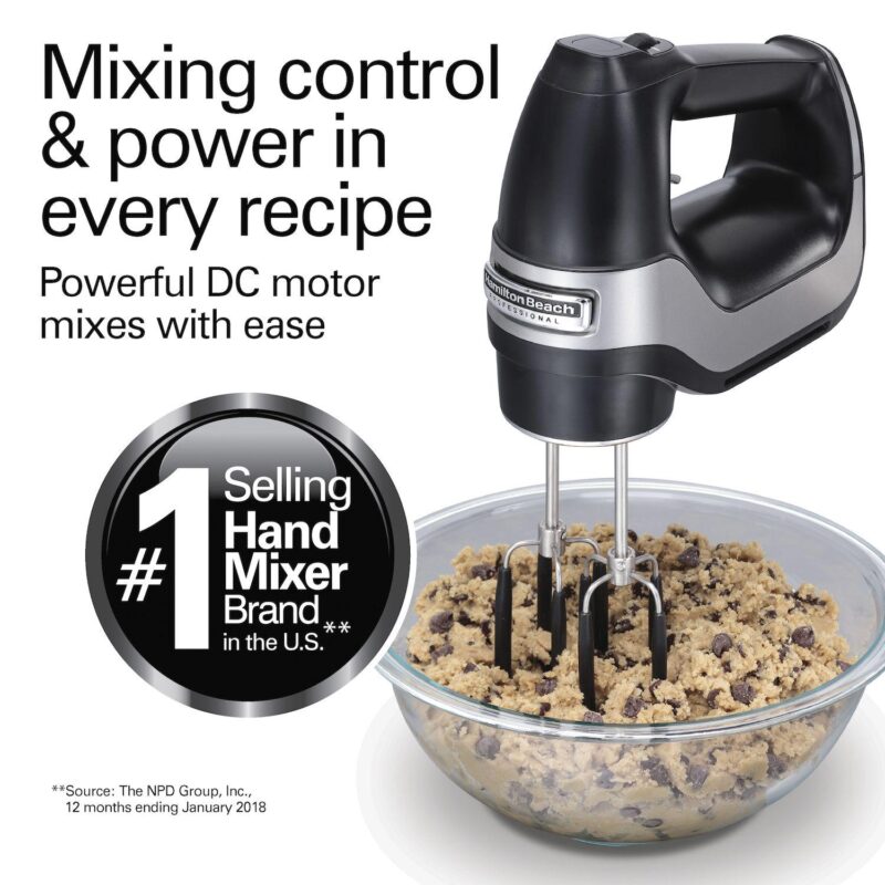 Hamilton Beach Professional 7-Speed Hand Mixer with Snap-on Case - Image 3