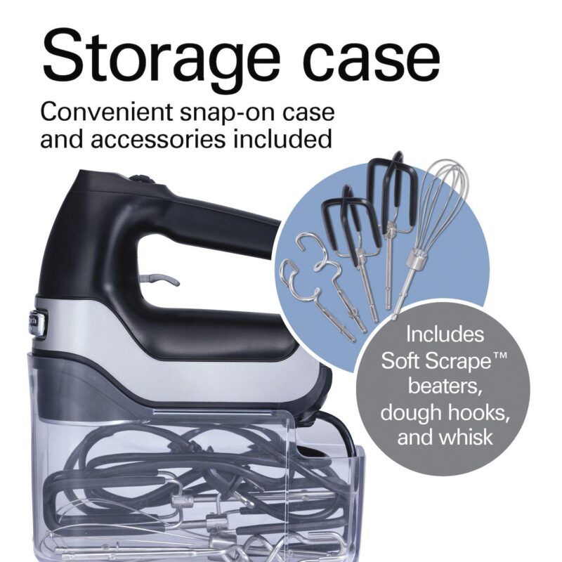 Hamilton Beach Professional 7-Speed Hand Mixer with Snap-on Case - Image 5