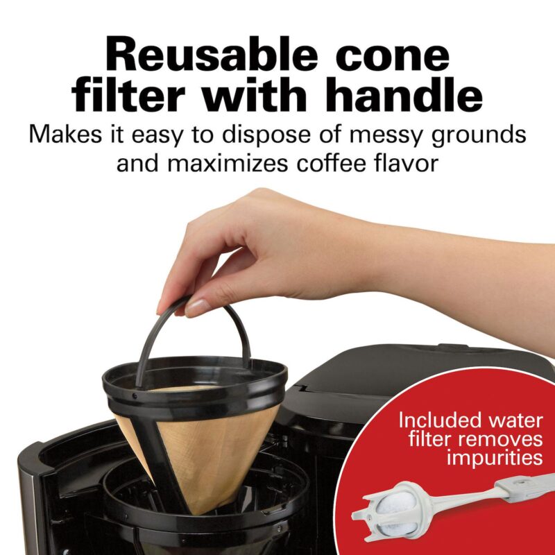 Hamilton Beach Programmable Front-Fill 12 Cup Coffee Maker with Thermal Carafe - Image 6
