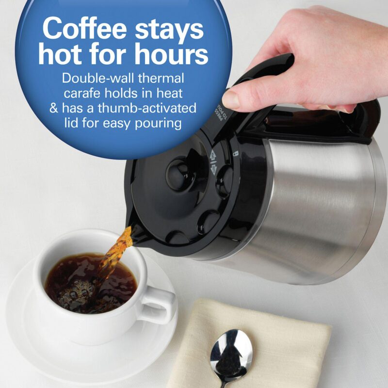 Hamilton Beach Programmable 10-Cup Thermal Coffee Maker - Image 2