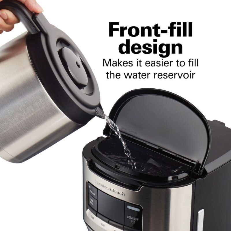 Hamilton Beach Programmable Front-Fill 12 Cup Coffee Maker with Thermal Carafe - Image 3