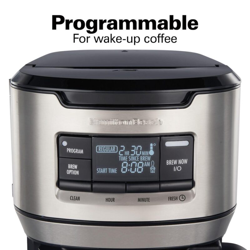 Hamilton Beach Programmable Front-Fill 12 Cup Coffee Maker with Thermal Carafe - Image 7