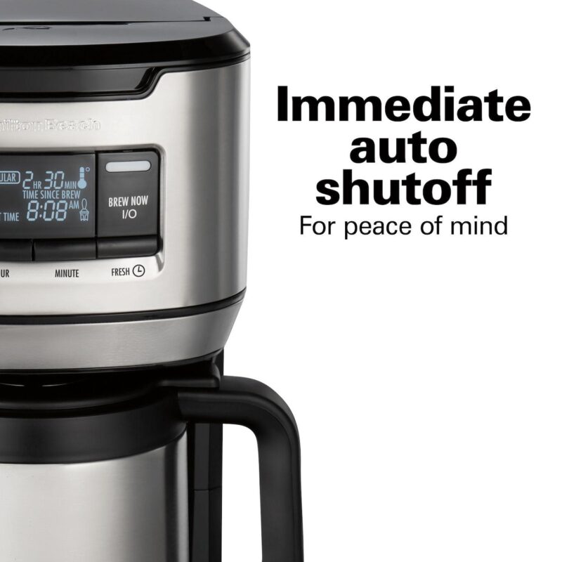 Hamilton Beach Programmable Front-Fill 12 Cup Coffee Maker with Thermal Carafe - Image 4