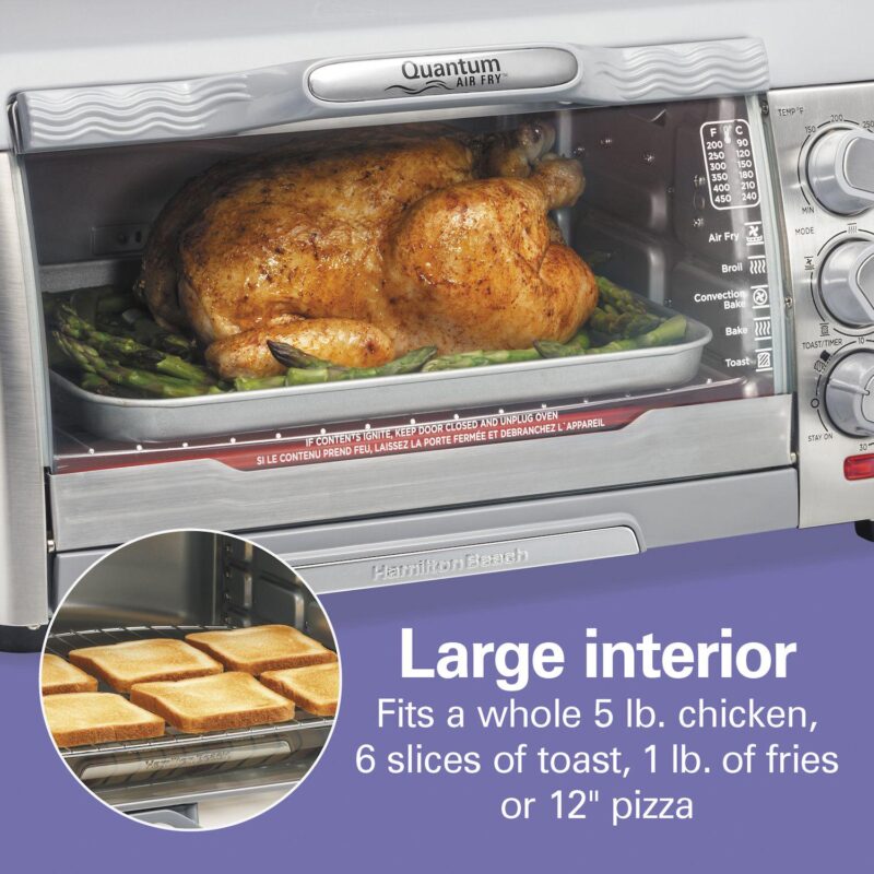 Hamilton Beach Quantum 6-Slice Air Fry Oven - Image 5