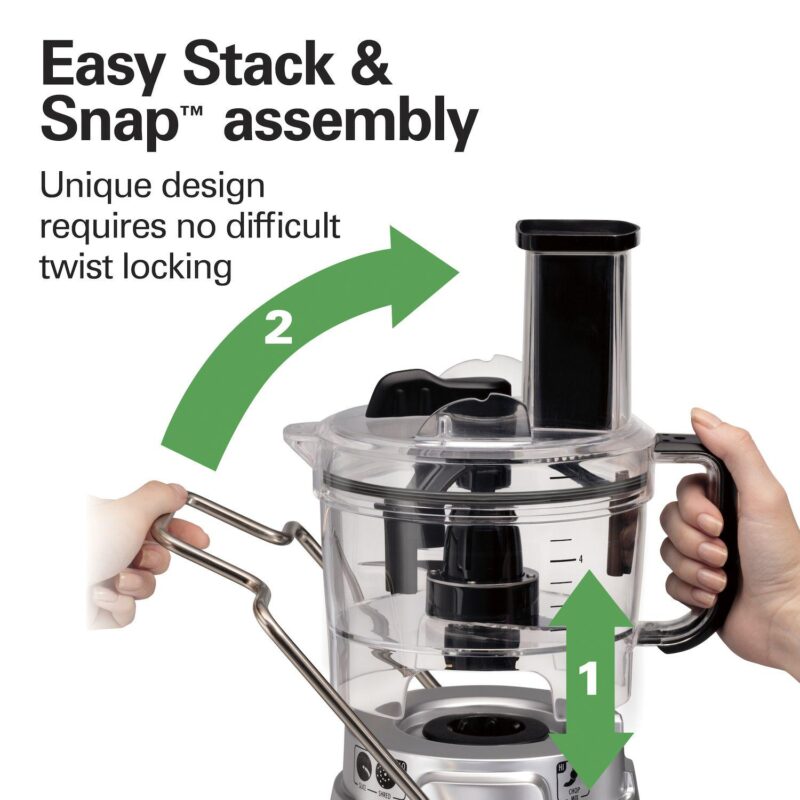 Hamilton Beach Stack and Snap 8-Cup Food Processor - Image 6