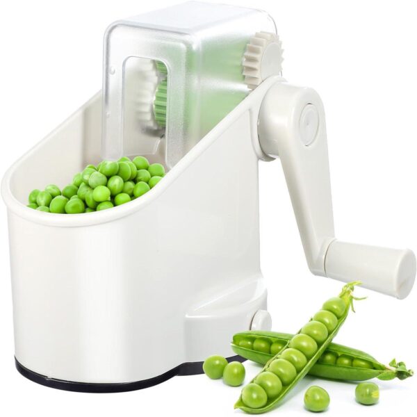 Hand Crank Pea Sheller Slip Resistant Stable Convenient Pea and Bean Peeler