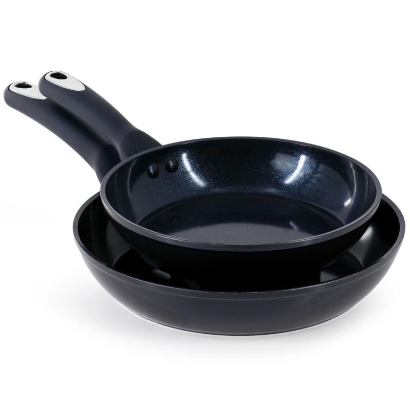 Hawke 14 Piece Ceramic Nonstick Cookware Set in Dark Blue - Image 4