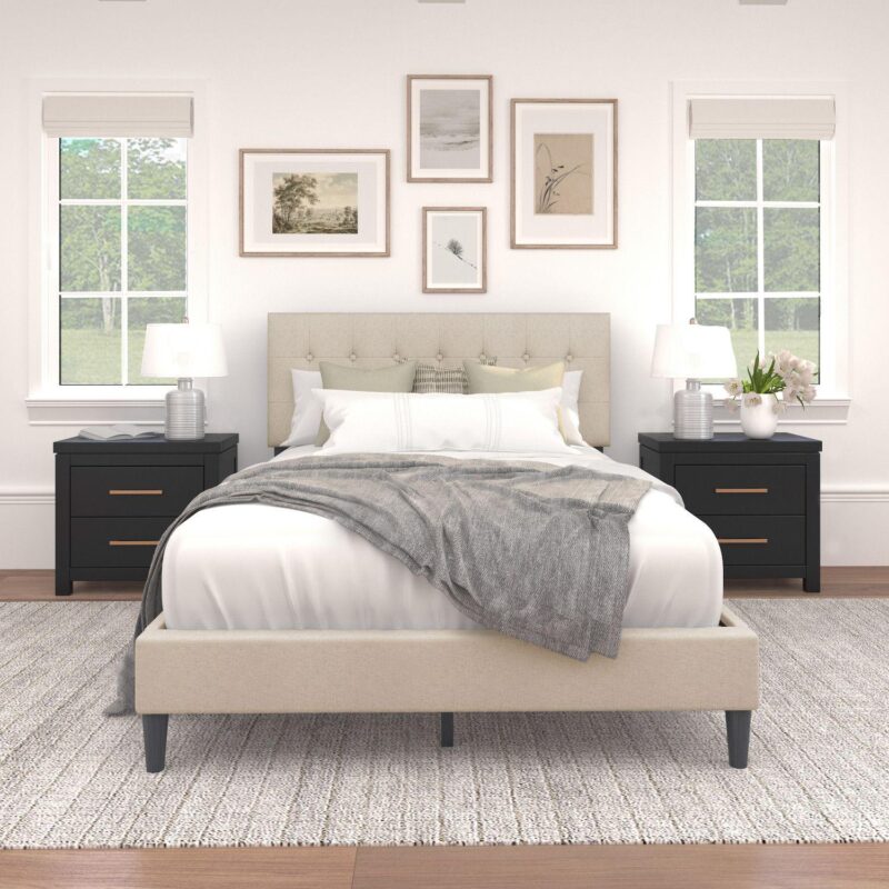 Hillsdale Furniture Hendrix Full Upholstered Bed Frame - Image 4