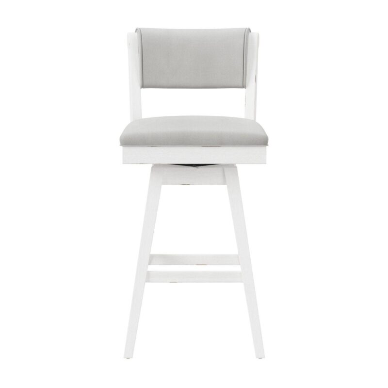 Hillsdale Furniture Clarion Wood and Upholstered Swivel Bar Stool - Image 8