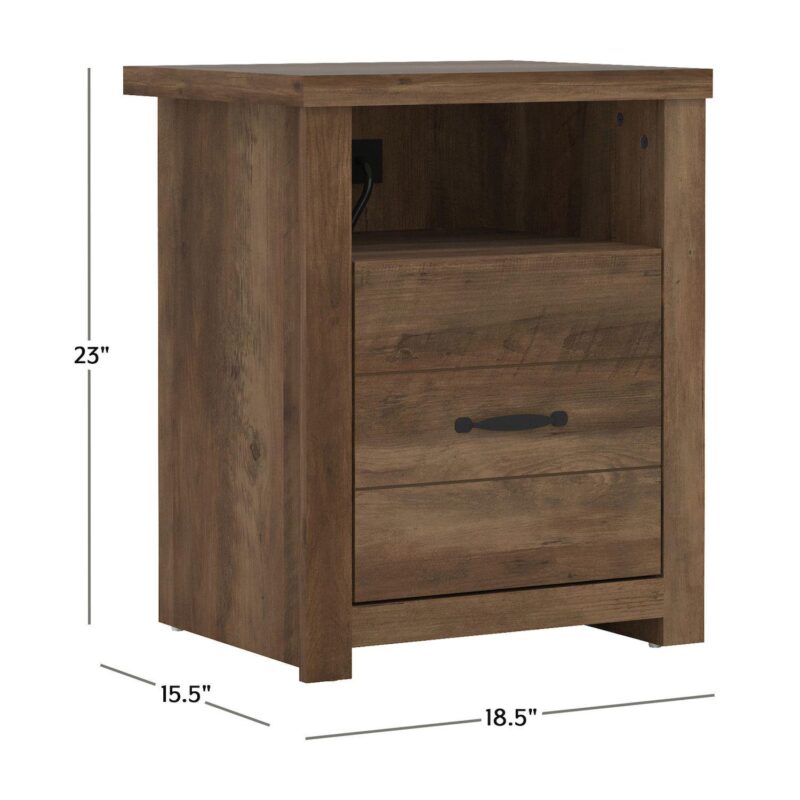 Hillsdale Furniture Living Essentials by Hillsdale Lancaster USB and Storage End Table - Image 4
