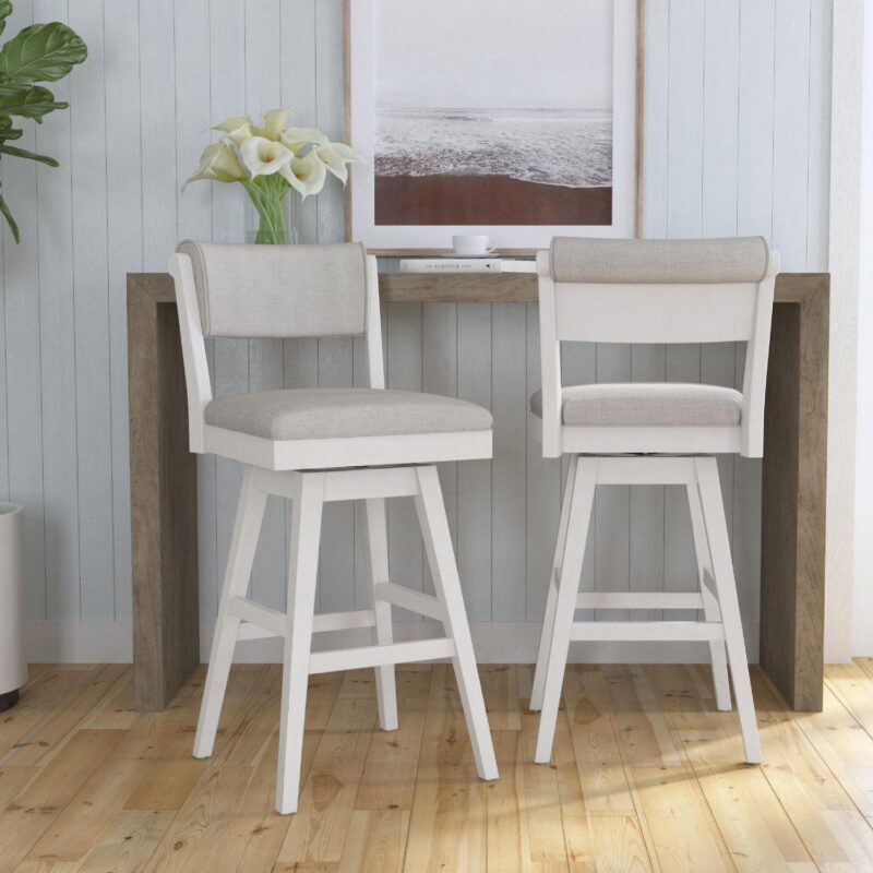 Hillsdale Furniture Clarion Wood and Upholstered Swivel Bar Stool - Image 11