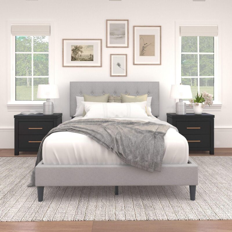 Hillsdale Furniture Hendrix Full Upholstered Bed Frame - Image 2