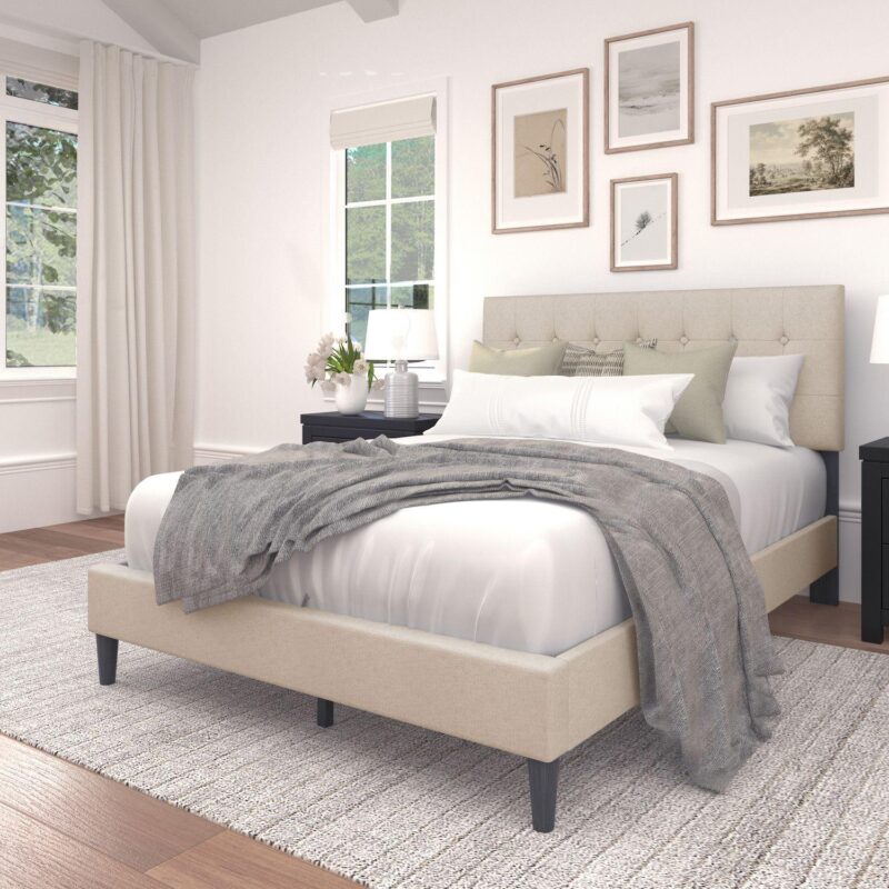 Hillsdale Furniture Hendrix Full Upholstered Bed Frame - Image 5