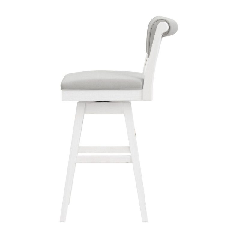 Hillsdale Furniture Clarion Wood and Upholstered Swivel Bar Stool - Image 14