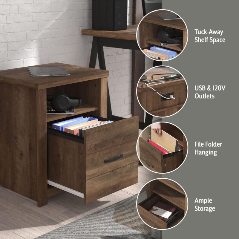 Hillsdale Furniture Living Essentials by Hillsdale Lancaster USB and Storage End Table - Image 5