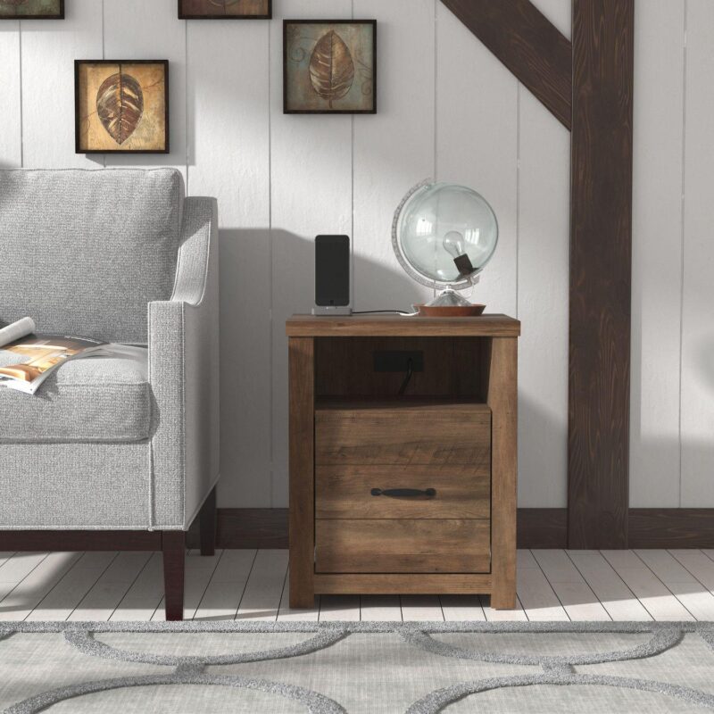 Hillsdale Furniture Living Essentials by Hillsdale Lancaster USB and Storage End Table - Image 3