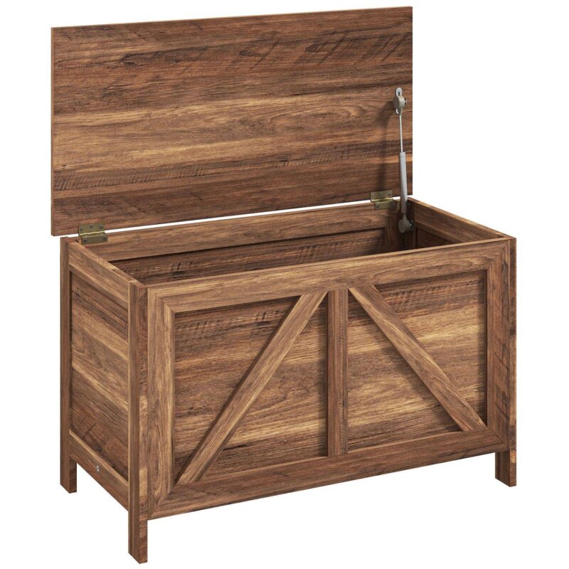 Homcom 19  Farmhouse Storage Chest Organizer - Image 4