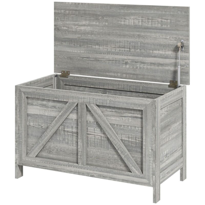 Homcom 19  Farmhouse Storage Chest Organizer - Image 2