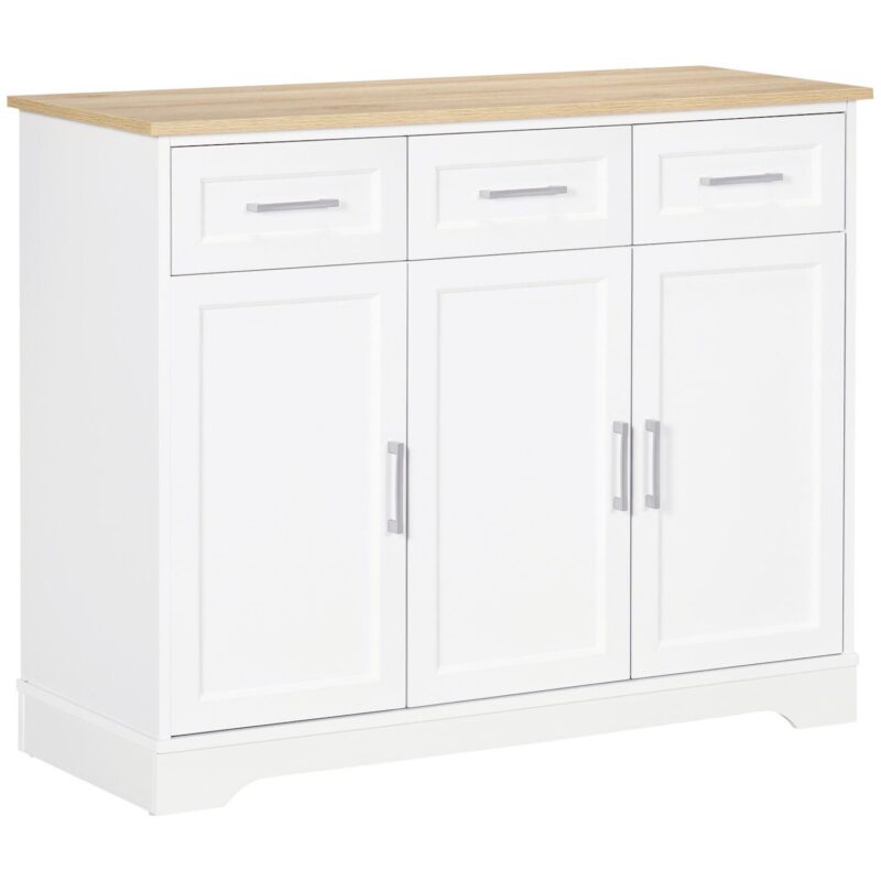 Homcom Kitchen Sideboard Buffet Cabinet With Storage, Kitchen Island
