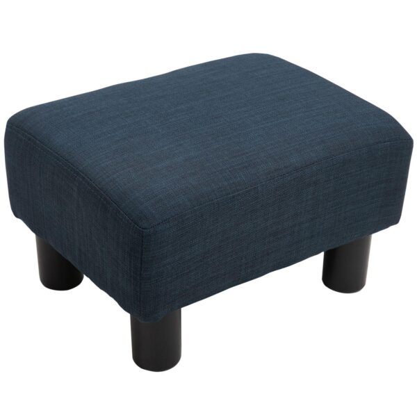 Homcom Modern Footrest Ottoman, Fabric Cube Foot Stool