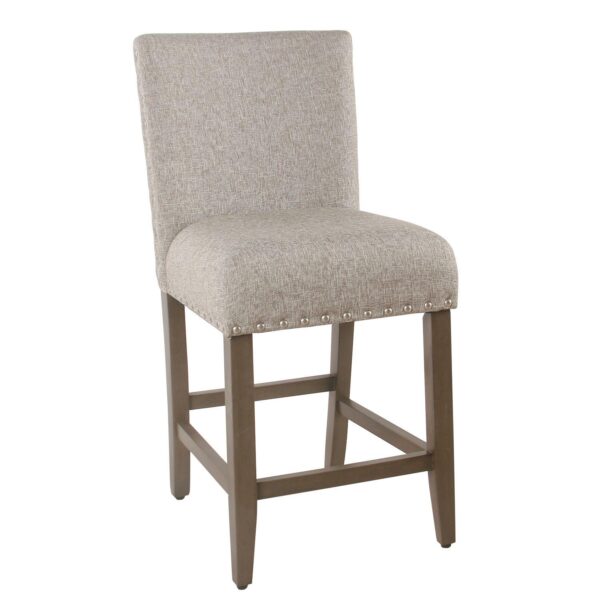 HomePop Blake Nailhead Counter Stool