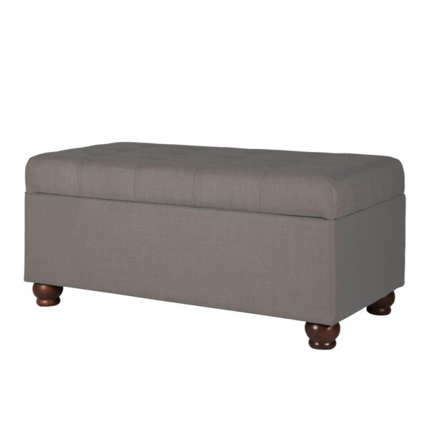 HomePop Button Tufted Storage Bench