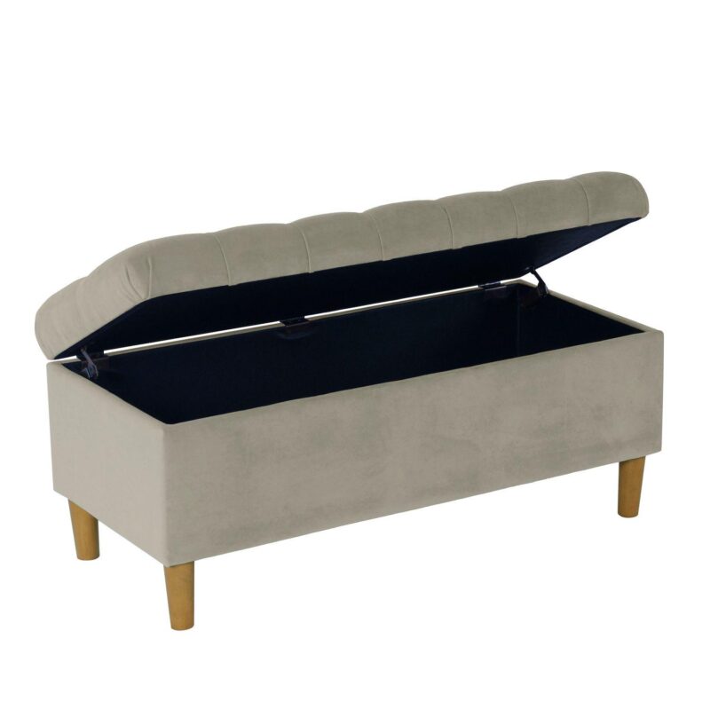 HomePop Button Tufted Storage Bench - Image 7