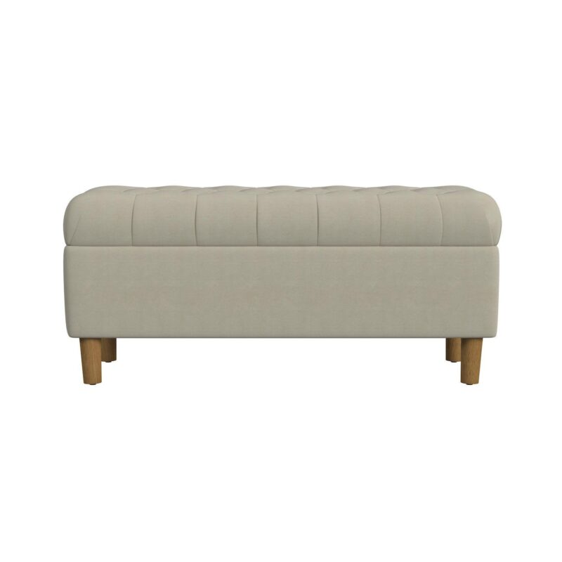 HomePop Button Tufted Storage Bench - Image 3
