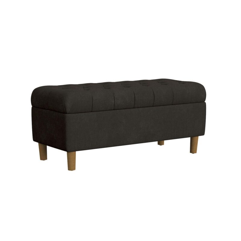 HomePop Button Tufted Storage Bench - Image 9