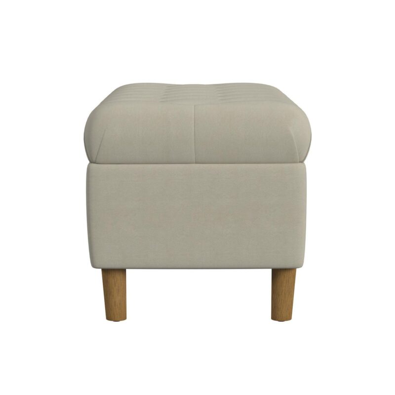 HomePop Button Tufted Storage Bench - Image 4