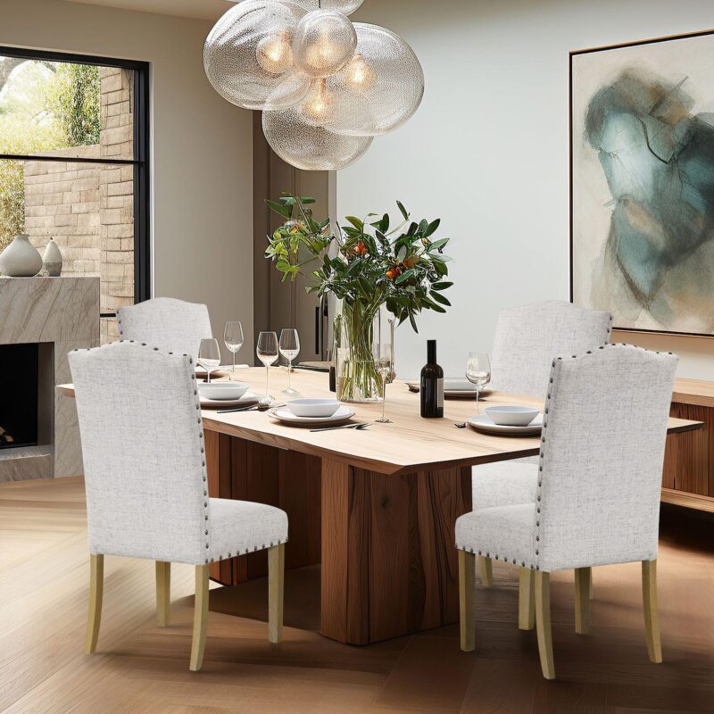 HomePop Curved Top Parson Dining Chair 2-Piece Set - Image 2