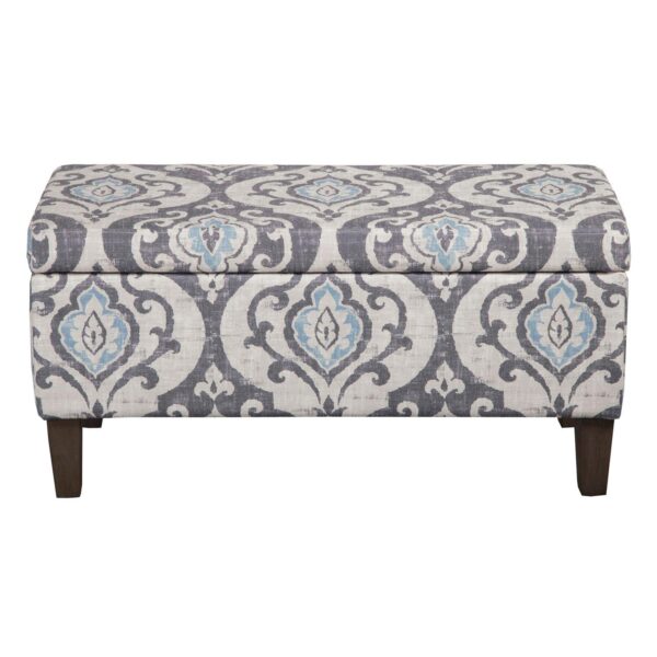 HomePop Damask Storage Ottoman