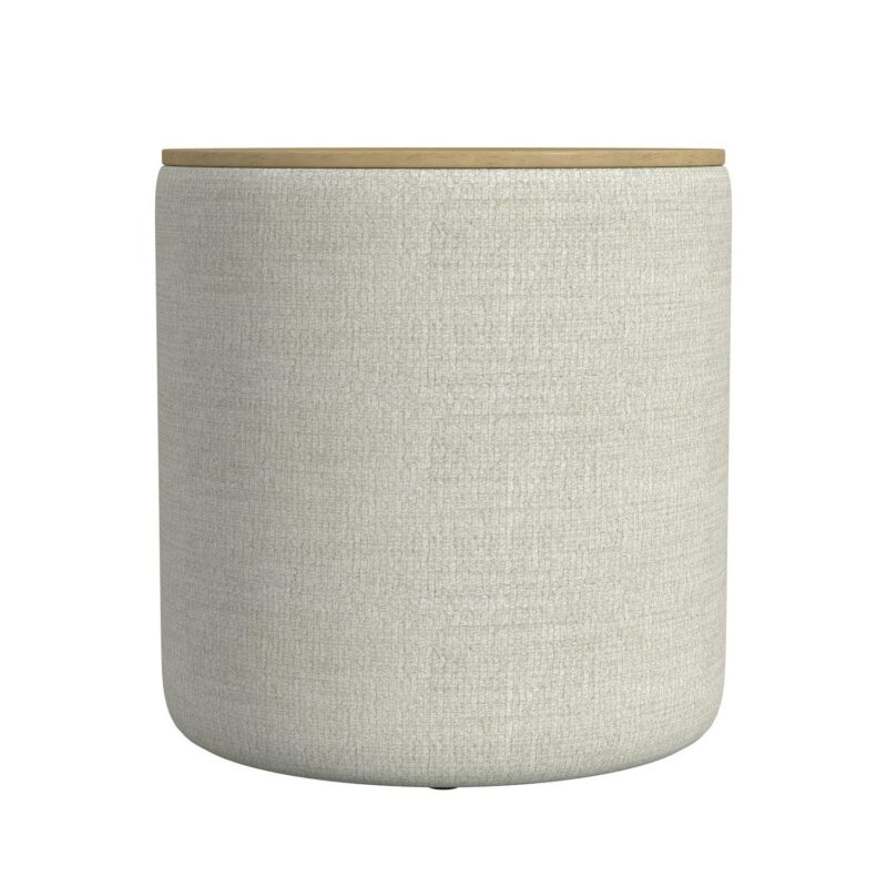 HomePop Faux Leather Storage Ottoman - Image 3