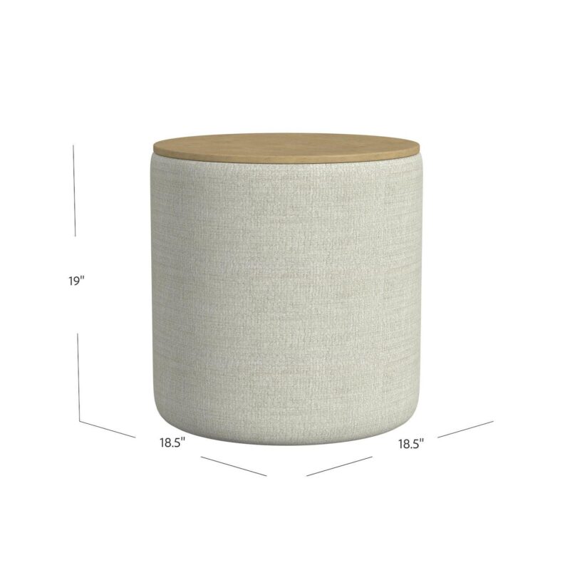 HomePop Faux Leather Storage Ottoman - Image 8