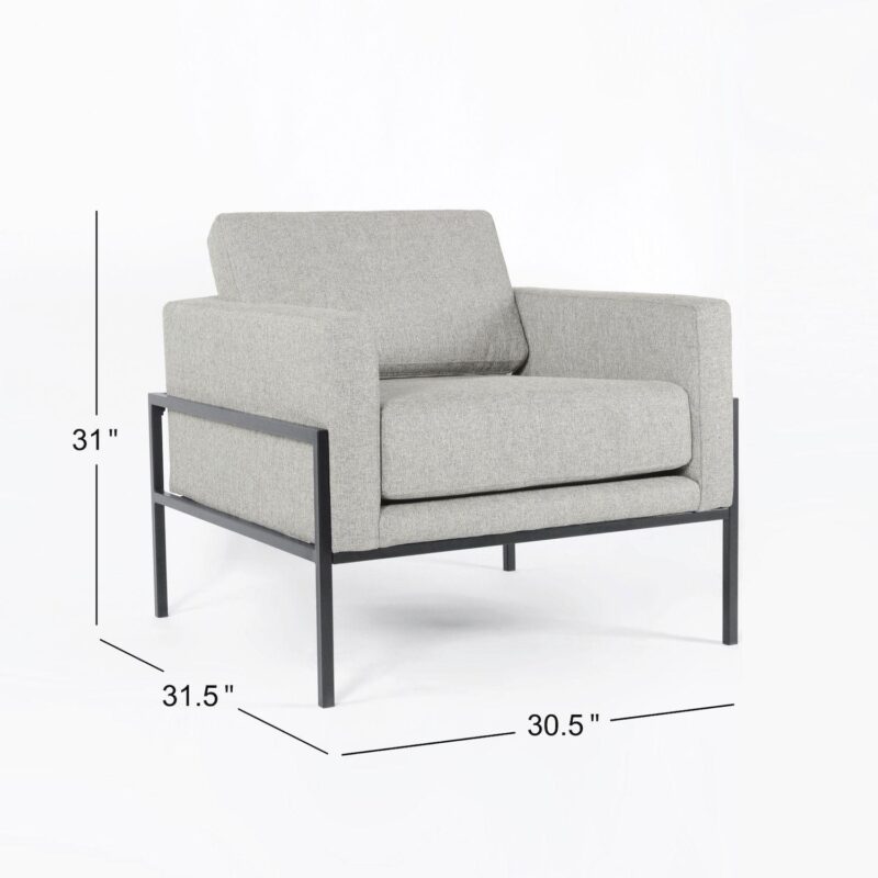 HomePop Modern Accent Chair - Image 8