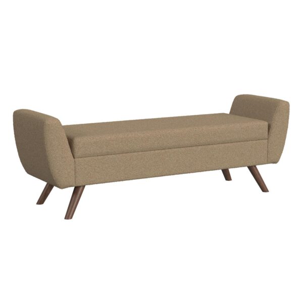 HomePop Modern Brown Storage Bench