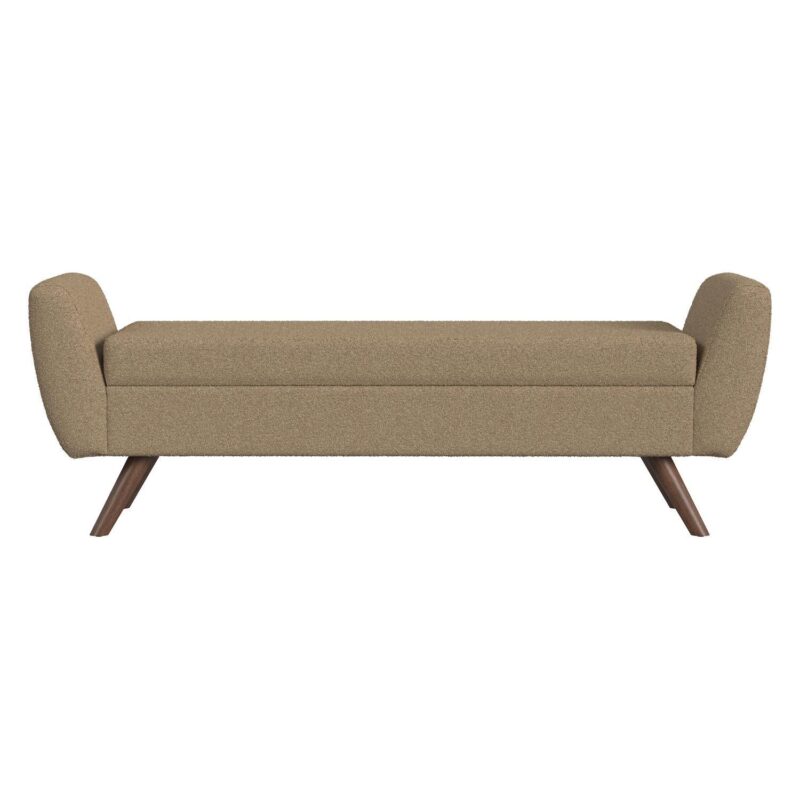 HomePop Modern Brown Storage Bench - Image 3