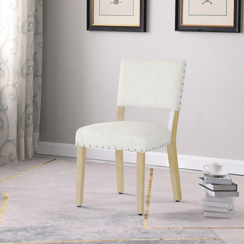 HomePop Nailhead Trim Dining Chair 2-piece Set - Image 2