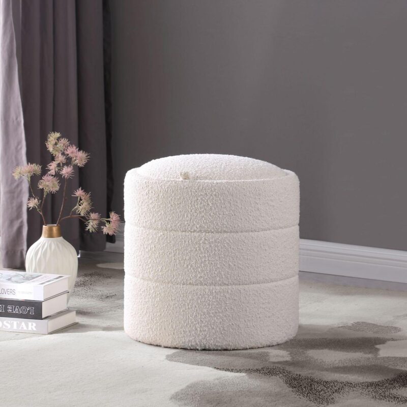 HomePop Round Storage Ottoman - Image 9