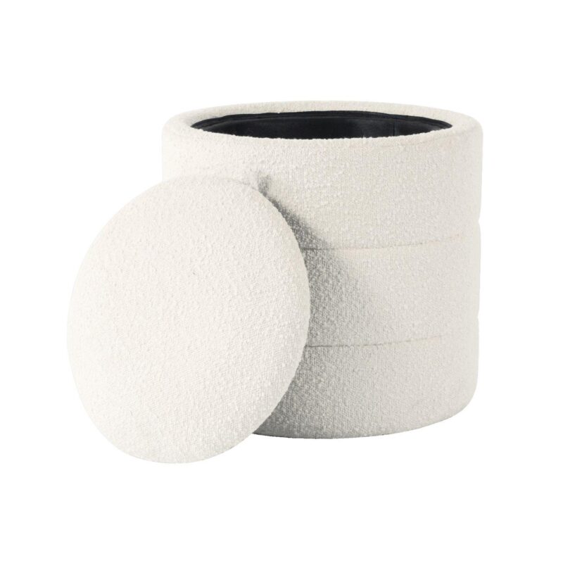 HomePop Round Storage Ottoman - Image 5