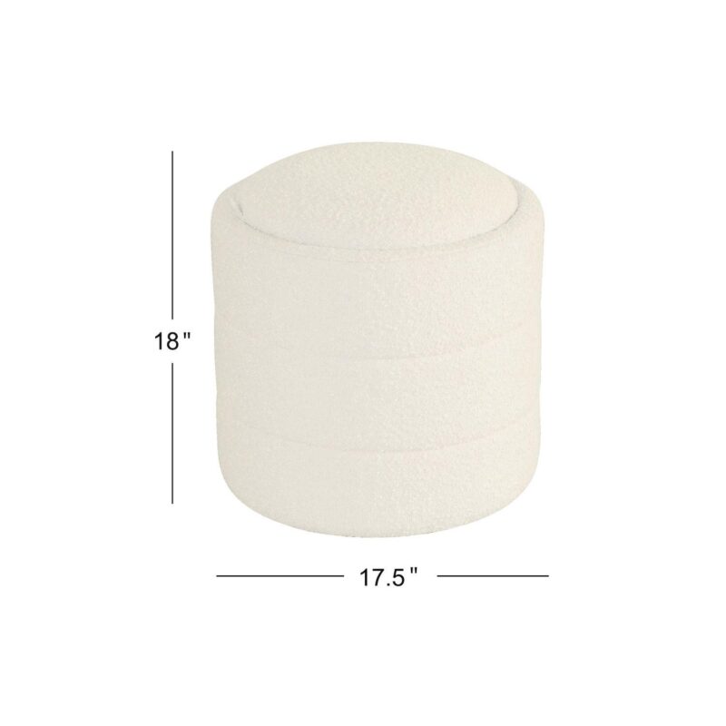 HomePop Round Storage Ottoman - Image 10