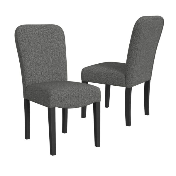 HomePop Rounded Back Upholstered Dining Chair 2 pc Set