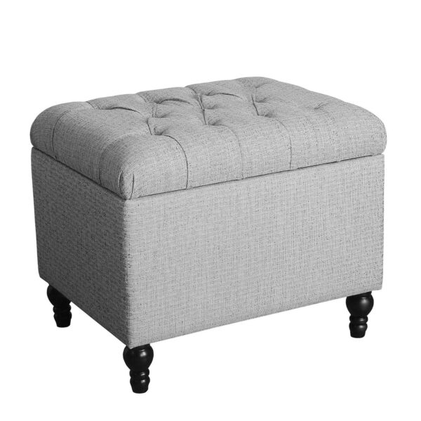 HomePop Tufted Storage Ottoman