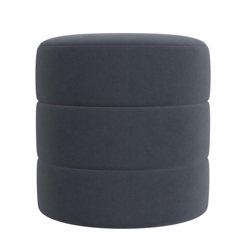 HomePop Upholstered Round Ottoman - Image 9