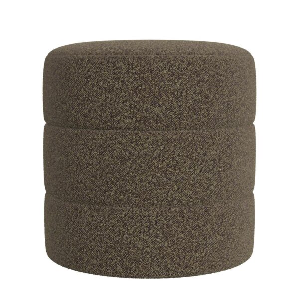 HomePop Upholstered Round Ottoman