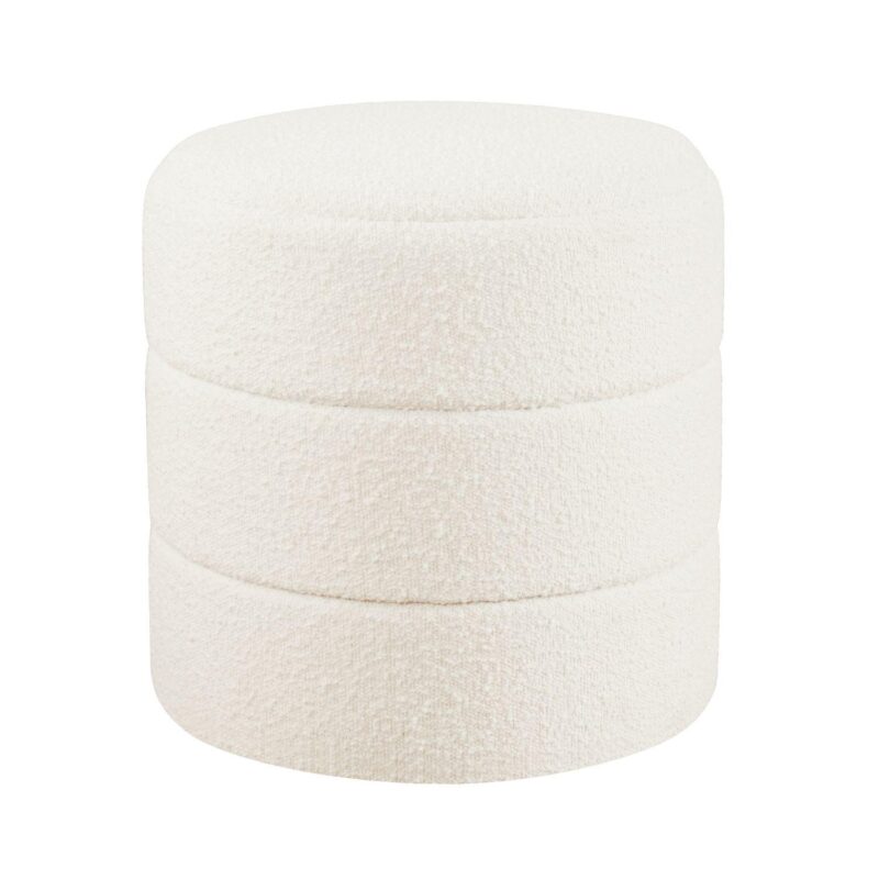 HomePop Upholstered Round Ottoman