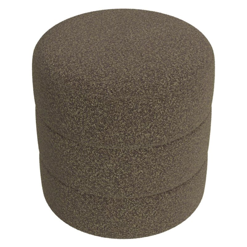 HomePop Upholstered Round Ottoman - Image 4