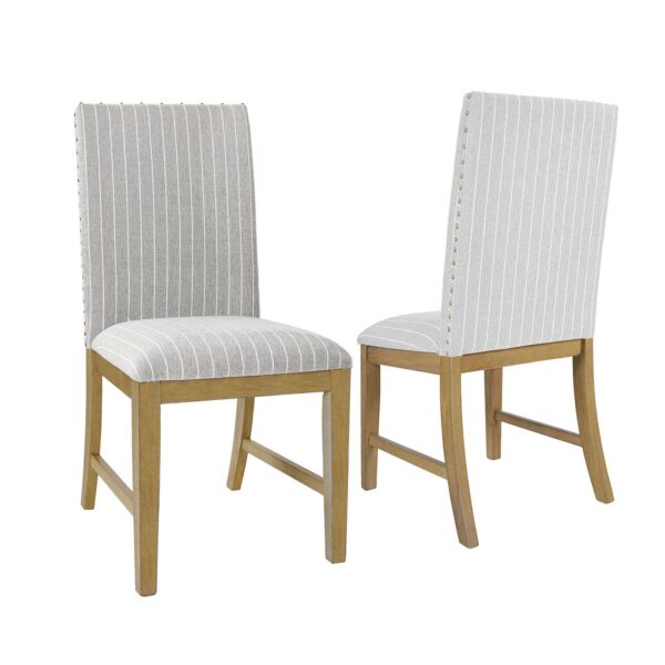 HomePop Upholstered Wood Apron Dining Chair 2-Piece Set