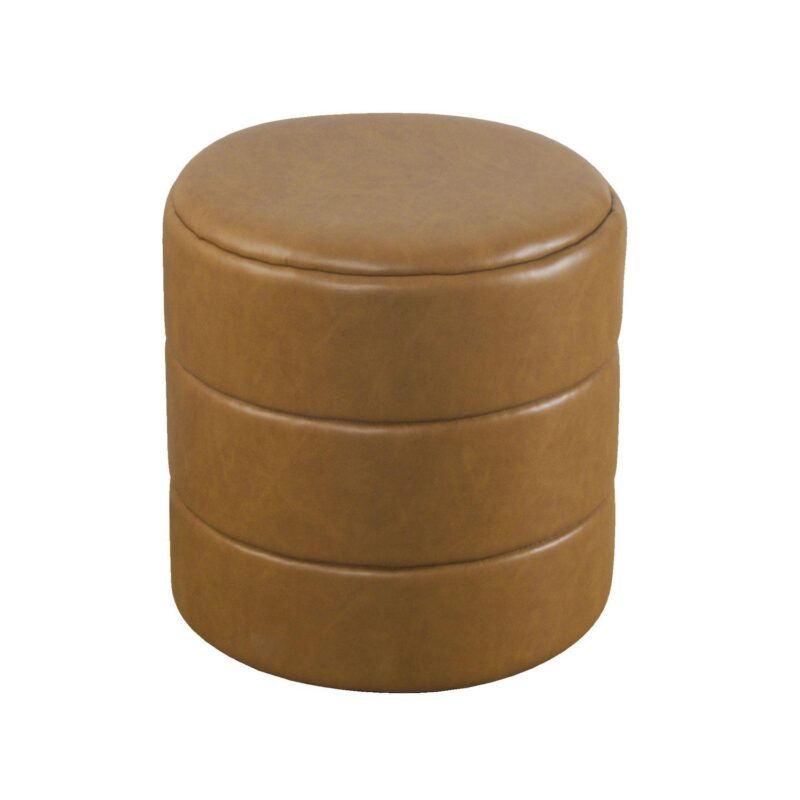 HomePop Upholstered Round Ottoman - Image 7